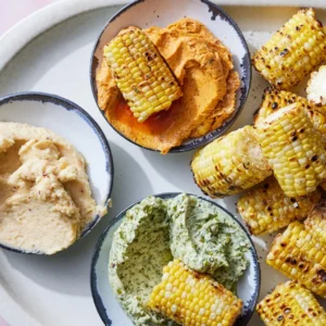 Grilled Corn on the Cob with Flavored Butters